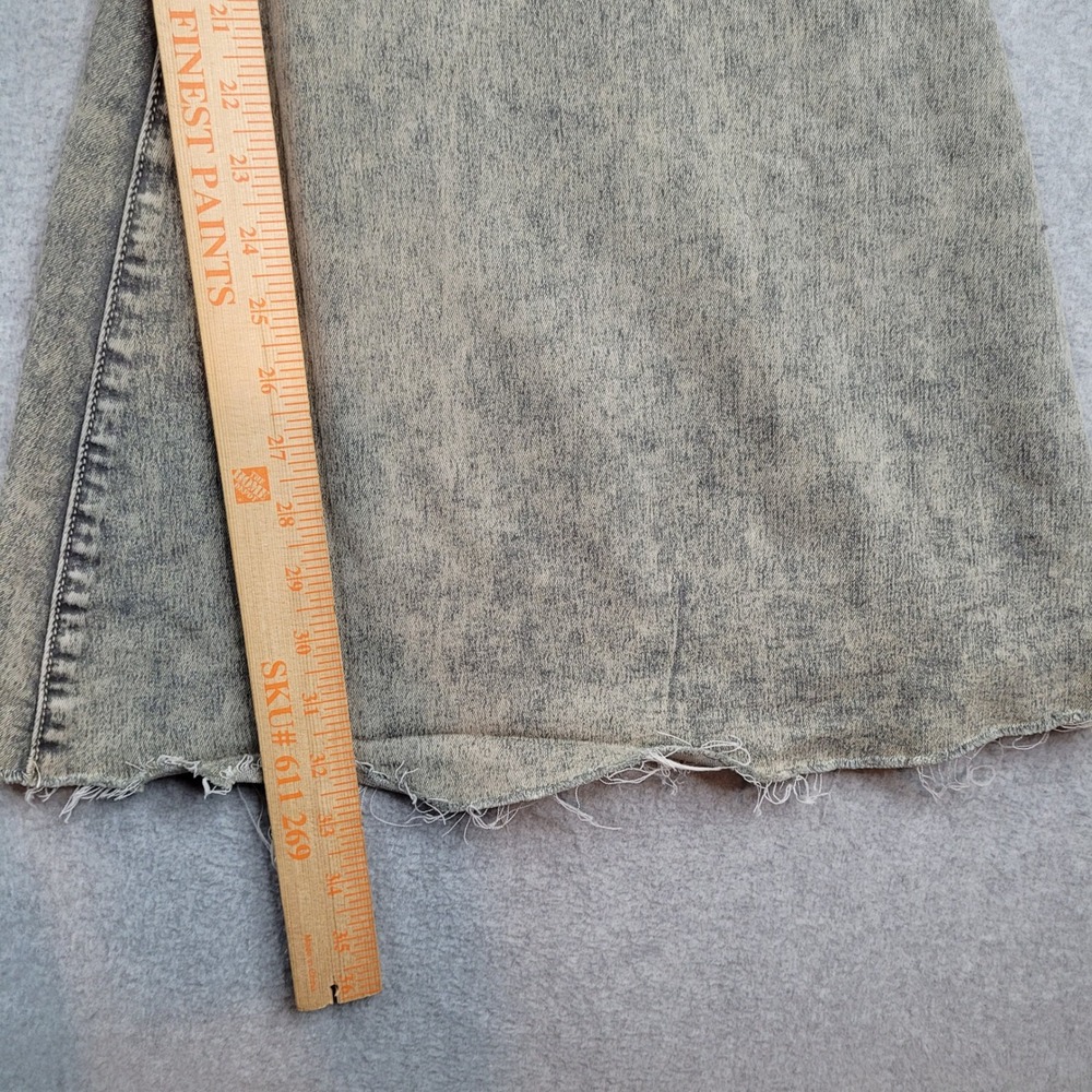 We The Free Jeans Womens 28 Gray Just Float On Flare Acid Wash High Rise Denim - Picture 2 of 8